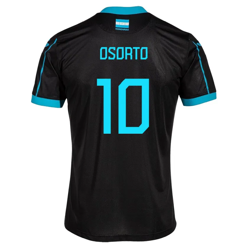 Danxen Mann Honduras Roberto Osorto #10 Svart Bortetrøye Drakt Trøye 24-26 Skjorter T-Skjorte