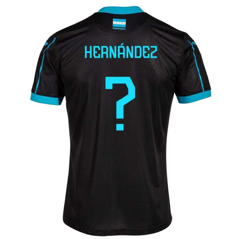 Danxen Mann Honduras Riccy Hernández #0 Svart Bortetrøye Drakt Trøye 24-26 Skjorter T-Skjorte
