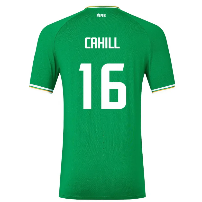 Danxen Dame Irland Killian Cahill #16 Grønn Hjemmetrøye Drakt Trøye 24-26 Skjorter T-Skjorte