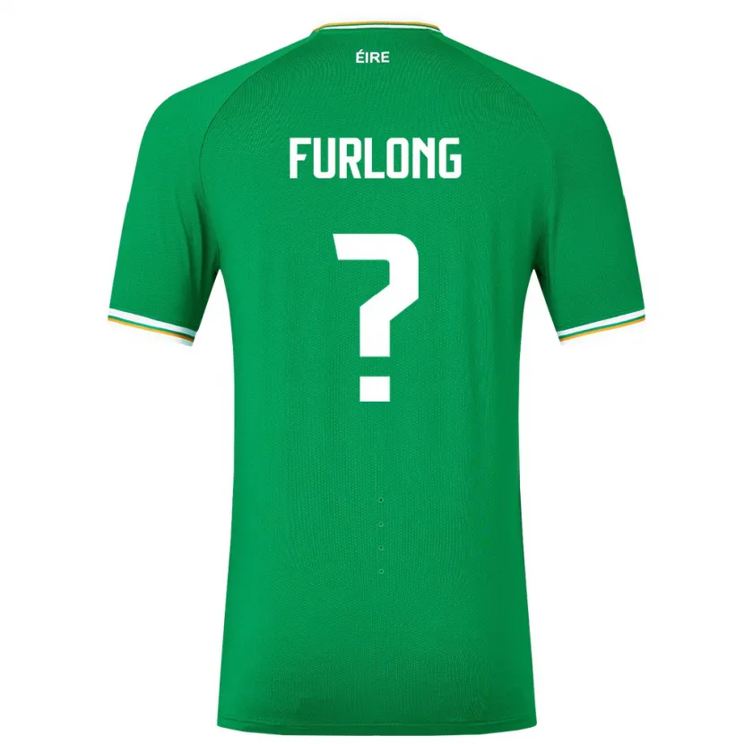 Danxen Dame Irland James Furlong #0 Grønn Hjemmetrøye Drakt Trøye 24-26 Skjorter T-Skjorte