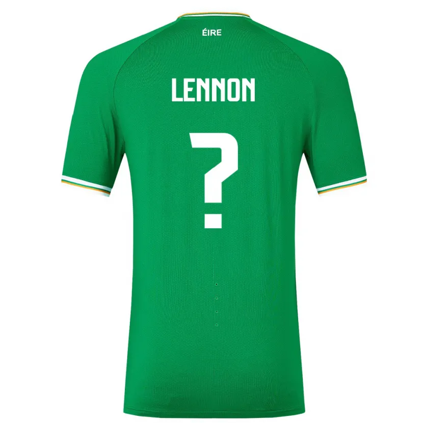 Danxen Dame Irland Adam Lennon #0 Grønn Hjemmetrøye Drakt Trøye 24-26 Skjorter T-Skjorte