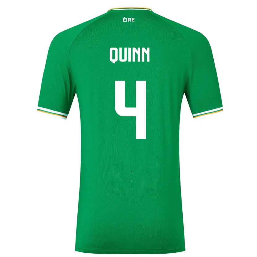 Danxen Dame Irland Louise Quinn #4 Grønn Hjemmetrøye Drakt Trøye 24-26 Skjorter T-Skjorte