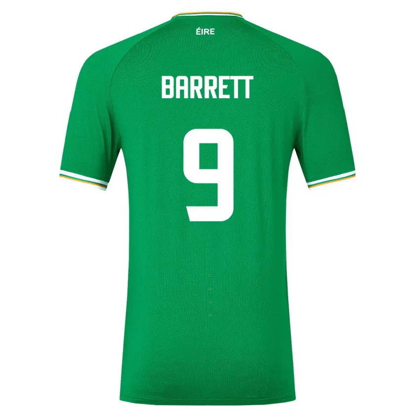 Danxen Dame Irland Amber Barrett #9 Grønn Hjemmetrøye Drakt Trøye 24-26 Skjorter T-Skjorte
