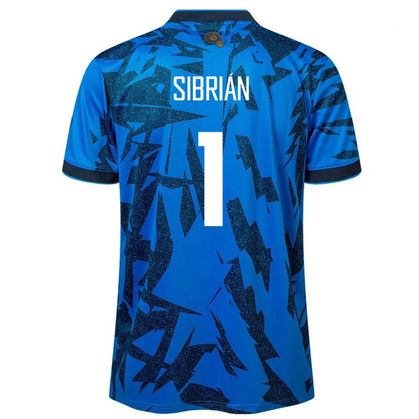 Danxen Dame El Salvador Sergio Sibrián #1 Blå Hjemmetrøye Drakt Trøye 24-26 Skjorter T-Skjorte