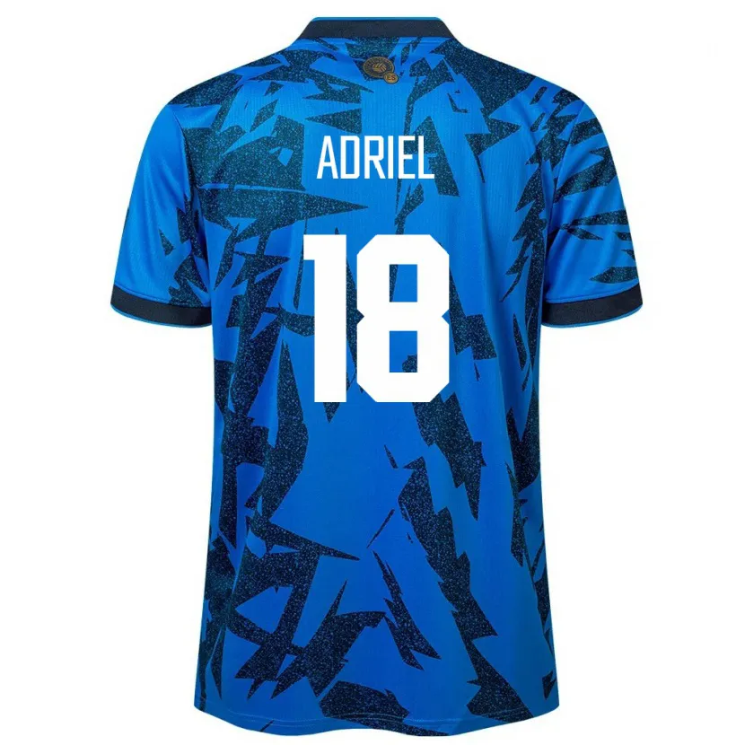 Danxen Dame El Salvador Adriel Martínez #18 Blå Hjemmetrøye Drakt Trøye 24-26 Skjorter T-Skjorte