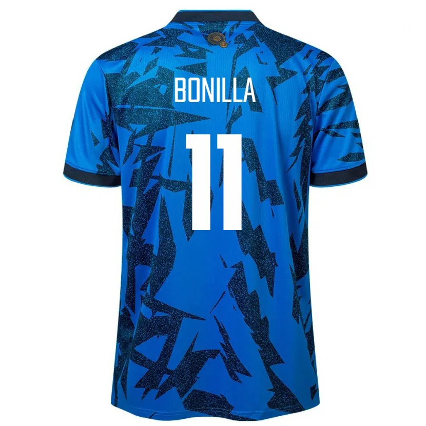 Danxen Dame El Salvador Jarell Bonilla #11 Blå Hjemmetrøye Drakt Trøye 24-26 Skjorter T-Skjorte
