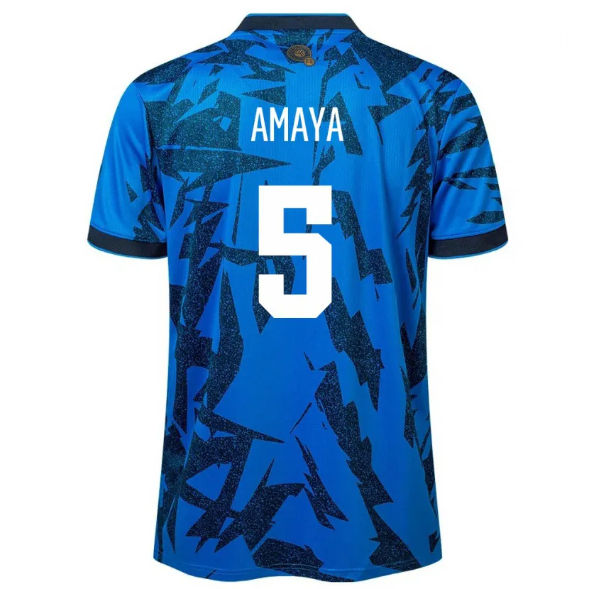 Danxen Dame El Salvador Nicolle Amaya #5 Blå Hjemmetrøye Drakt Trøye 24-26 Skjorter T-Skjorte