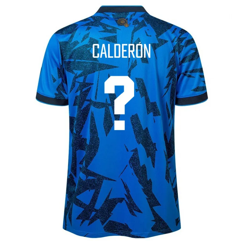 Danxen Dame El Salvador Paola Calderón #0 Blå Hjemmetrøye Drakt Trøye 24-26 Skjorter T-Skjorte