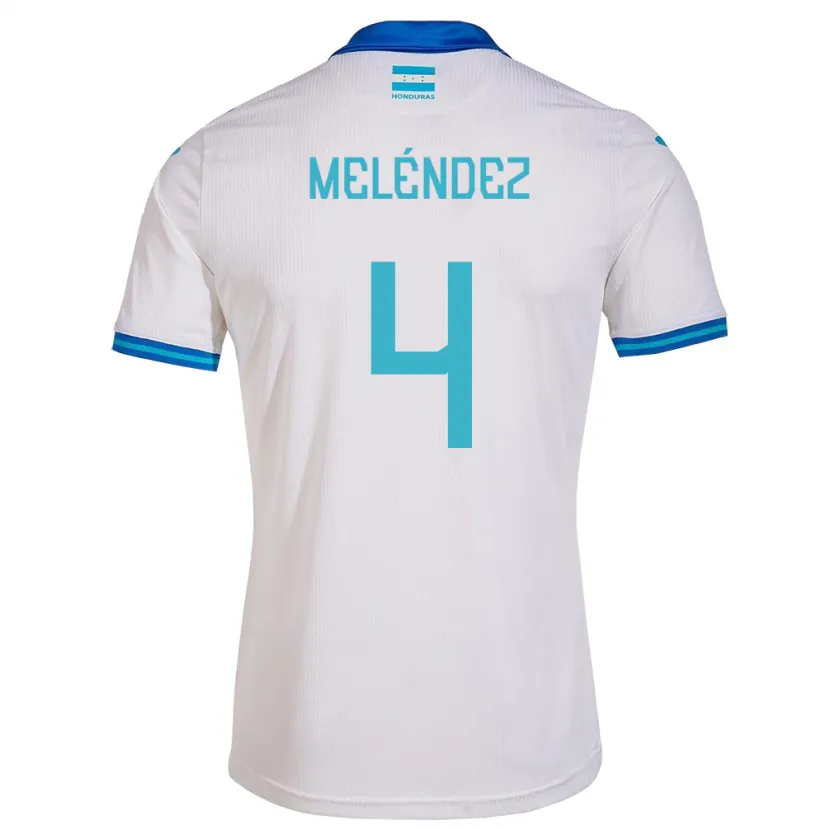 Danxen Dame Honduras Carlos Meléndez #4 Hvit Hjemmetrøye Drakt Trøye 24-26 Skjorter T-Skjorte