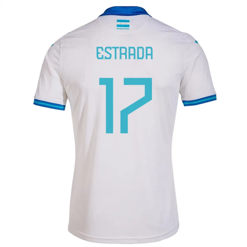Danxen Dame Honduras Saúl Estrada #17 Hvit Hjemmetrøye Drakt Trøye 24-26 Skjorter T-Skjorte