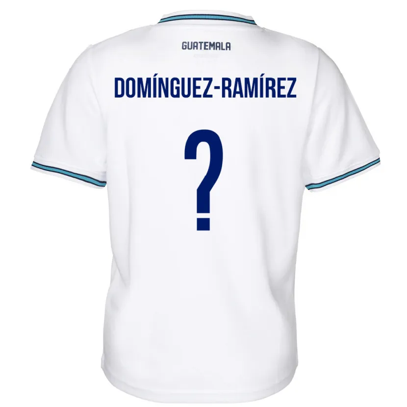 Danxen Dame Guatemala Marco Domínguez-Ramírez #0 Hvit Hjemmetrøye Drakt Trøye 24-26 Skjorter T-Skjorte