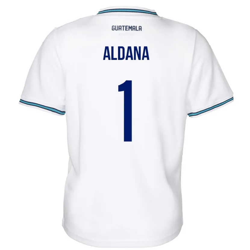 Danxen Dame Guatemala David Aldana #1 Hvit Hjemmetrøye Drakt Trøye 24-26 Skjorter T-Skjorte