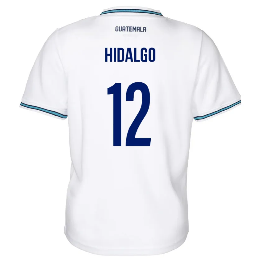 Danxen Dame Guatemala Angie Hidalgo #12 Hvit Hjemmetrøye Drakt Trøye 24-26 Skjorter T-Skjorte