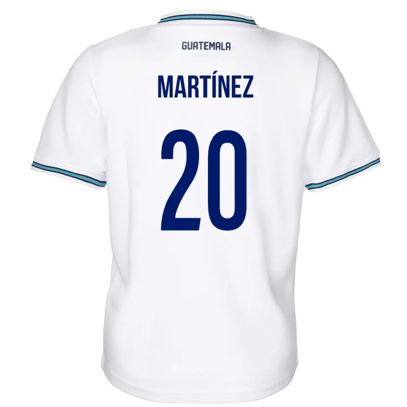 Danxen Dame Guatemala Ana Lucía Martínez #20 Hvit Hjemmetrøye Drakt Trøye 24-26 Skjorter T-Skjorte