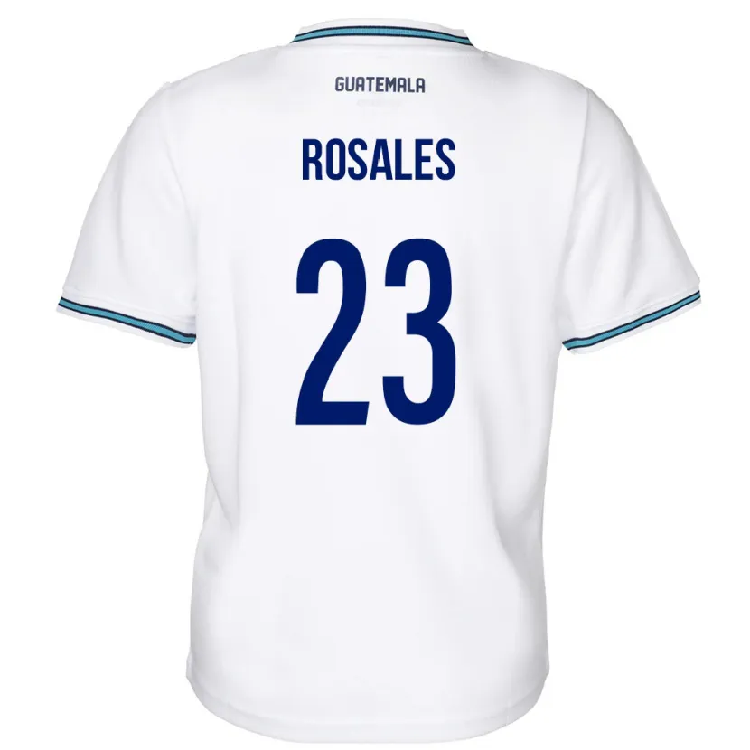 Danxen Dame Guatemala Yareni Rosales #23 Hvit Hjemmetrøye Drakt Trøye 24-26 Skjorter T-Skjorte