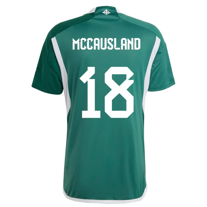 Danxen Dame Nord-Irland Ross Mccausland #18 Grønn Hjemmetrøye Drakt Trøye 24-26 Skjorter T-Skjorte