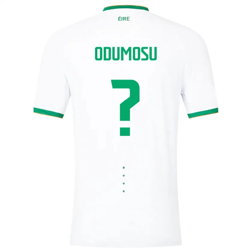 Danxen Dame Irland David Odumosu #0 Hvit Bortetrøye Drakt Trøye 24-26 Skjorter T-Skjorte