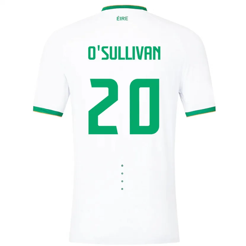 Danxen Dame Irland Cathal O'sullivan #20 Hvit Bortetrøye Drakt Trøye 24-26 Skjorter T-Skjorte