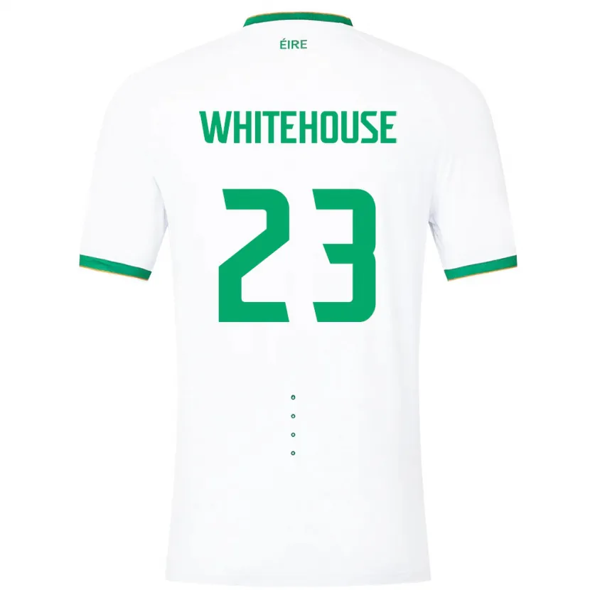 Danxen Dame Irland Sophie Whitehouse #23 Hvit Bortetrøye Drakt Trøye 24-26 Skjorter T-Skjorte