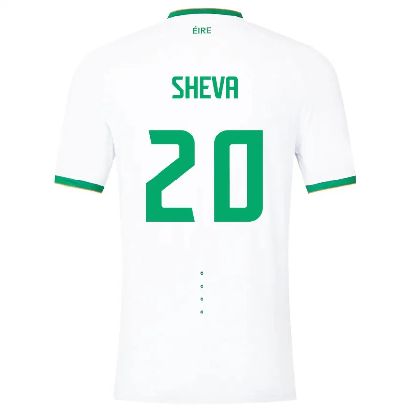 Danxen Dame Irland Marissa Sheva #20 Hvit Bortetrøye Drakt Trøye 24-26 Skjorter T-Skjorte