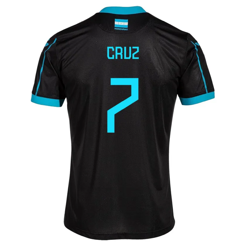 Danxen Dame Honduras Nixon Cruz #7 Svart Bortetrøye Drakt Trøye 24-26 Skjorter T-Skjorte