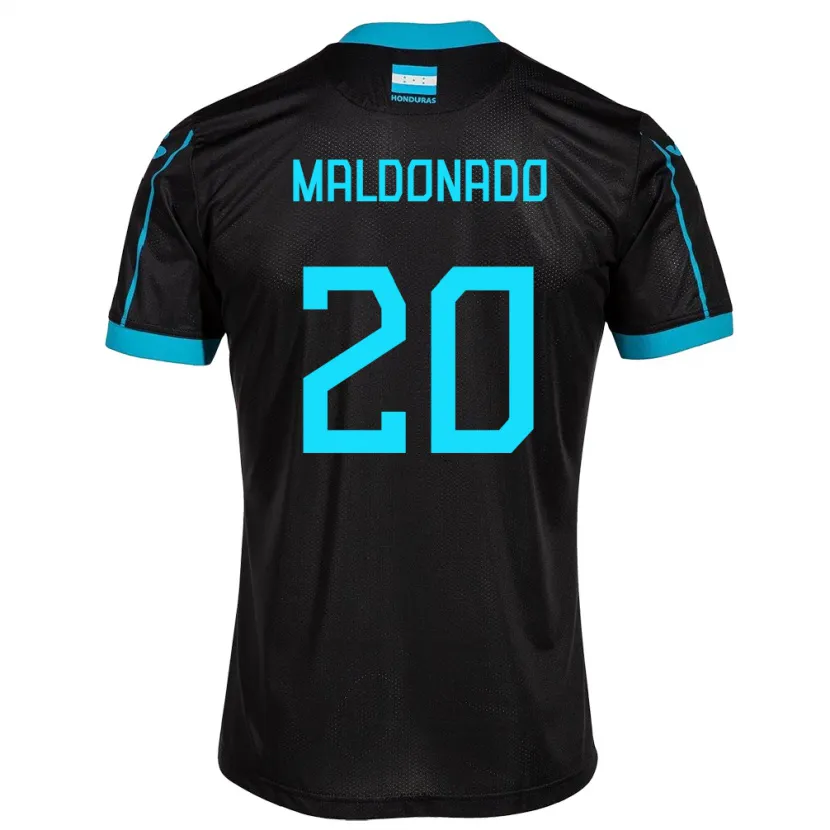 Danxen Dame Honduras Alessandro Maldonado #20 Svart Bortetrøye Drakt Trøye 24-26 Skjorter T-Skjorte