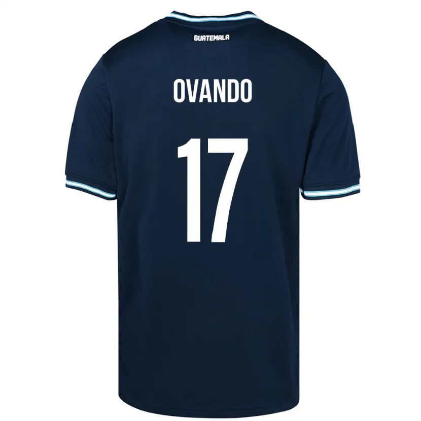 Danxen Dame Guatemala Sandra Ovando #17 Blå Bortetrøye Drakt Trøye 24-26 Skjorter T-Skjorte
