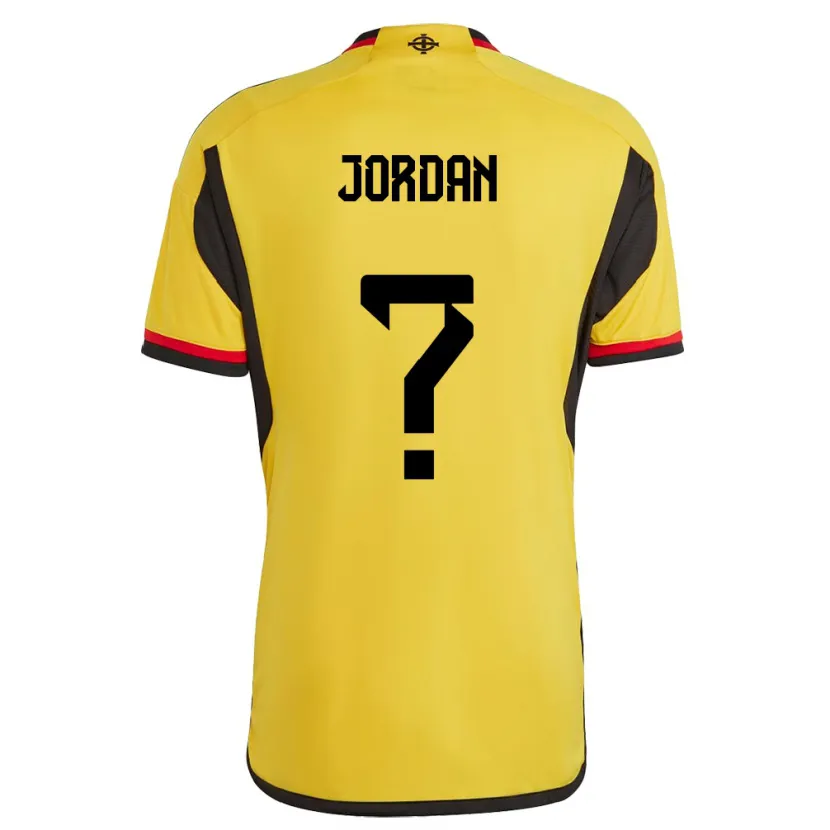 Danxen Dame Nord-Irland Reece Jordan #0 Hvit Bortetrøye Drakt Trøye 24-26 Skjorter T-Skjorte