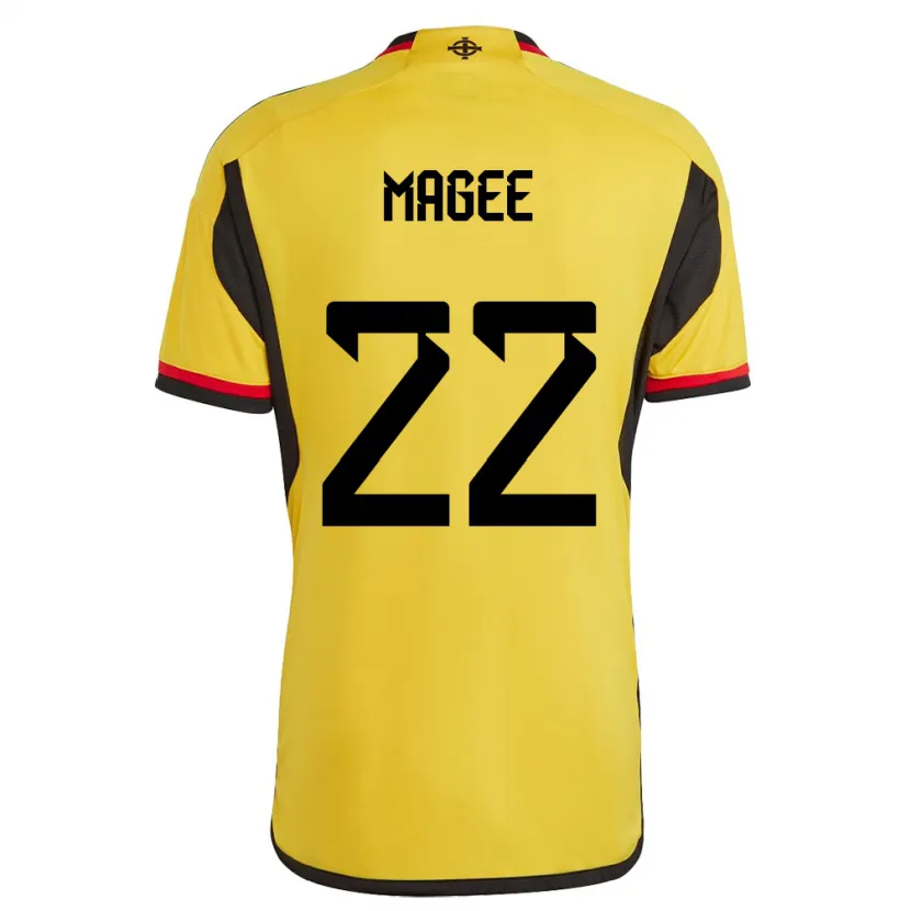 Danxen Dame Nord-Irland Abbie Magee #22 Hvit Bortetrøye Drakt Trøye 24-26 Skjorter T-Skjorte