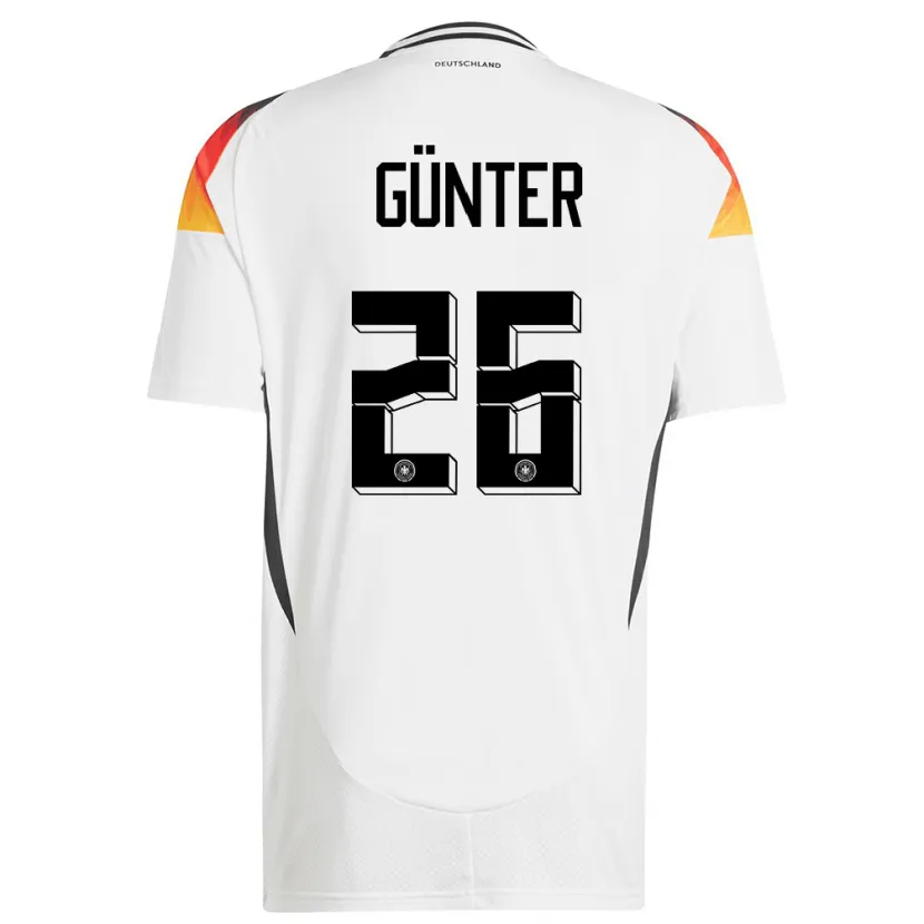 Danxen Barn Tyskland Christian Günter #26 Hvit Hjemmetrøye Drakt Trøye 24-26 Skjorter T-Skjorte