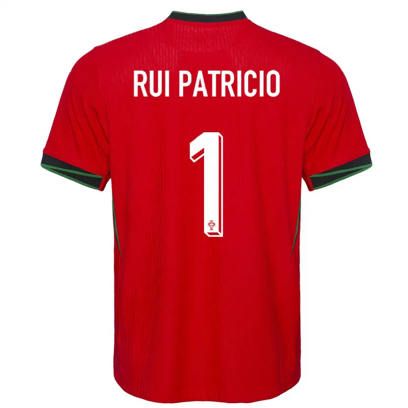 Danxen Barn Portugal Rui Patricio #1 Rød Hjemmetrøye Drakt Trøye 24-26 Skjorter T-Skjorte