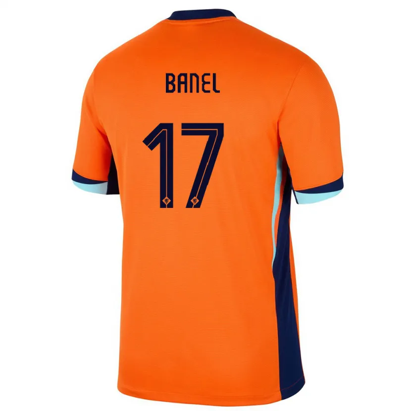 Danxen Barn Nederland Jaydon Banel #17 Oransje Hjemmetrøye Drakt Trøye 24-26 Skjorter T-Skjorte