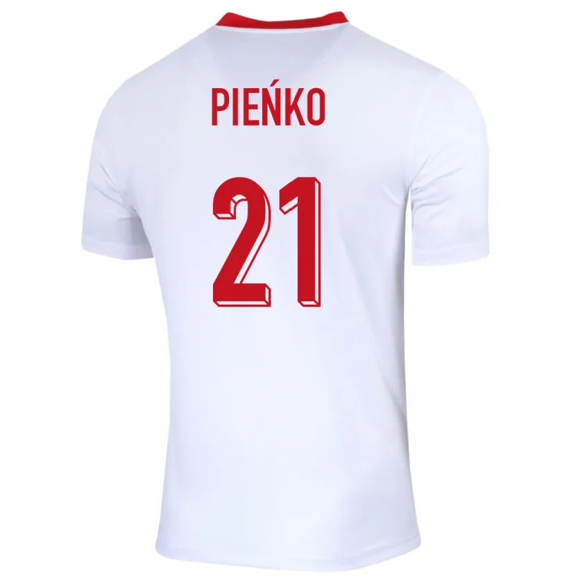 Danxen Barn Polen Tomasz Pienko #21 Hvit Hjemmetrøye Drakt Trøye 24-26 Skjorter T-Skjorte