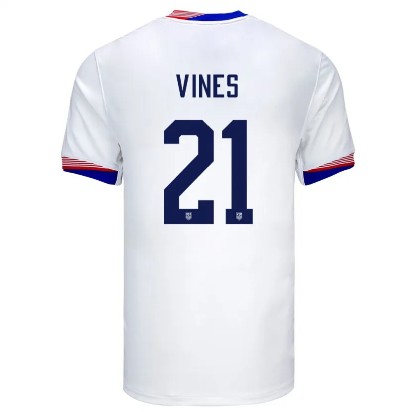 Danxen Barn Usa Sam Vines #21 Hvit Hjemmetrøye Drakt Trøye 24-26 Skjorter T-Skjorte