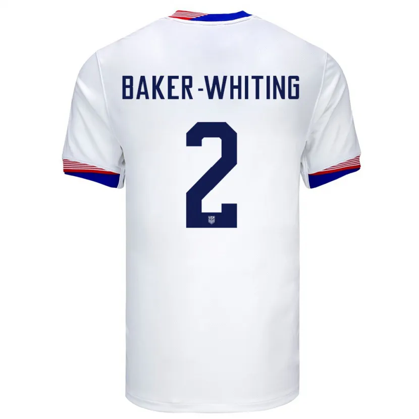 Danxen Barn Usa Reed Baker Whiting #2 Hvit Hjemmetrøye Drakt Trøye 24-26 Skjorter T-Skjorte