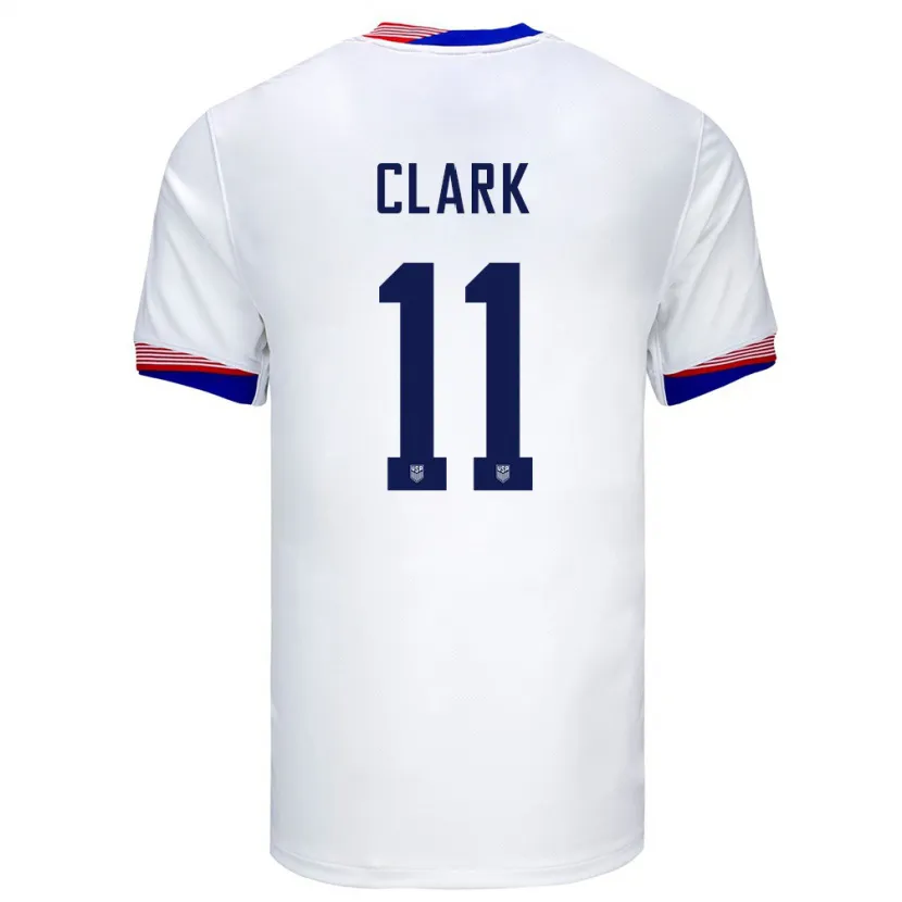 Danxen Barn Usa Caden Clark #11 Hvit Hjemmetrøye Drakt Trøye 24-26 Skjorter T-Skjorte