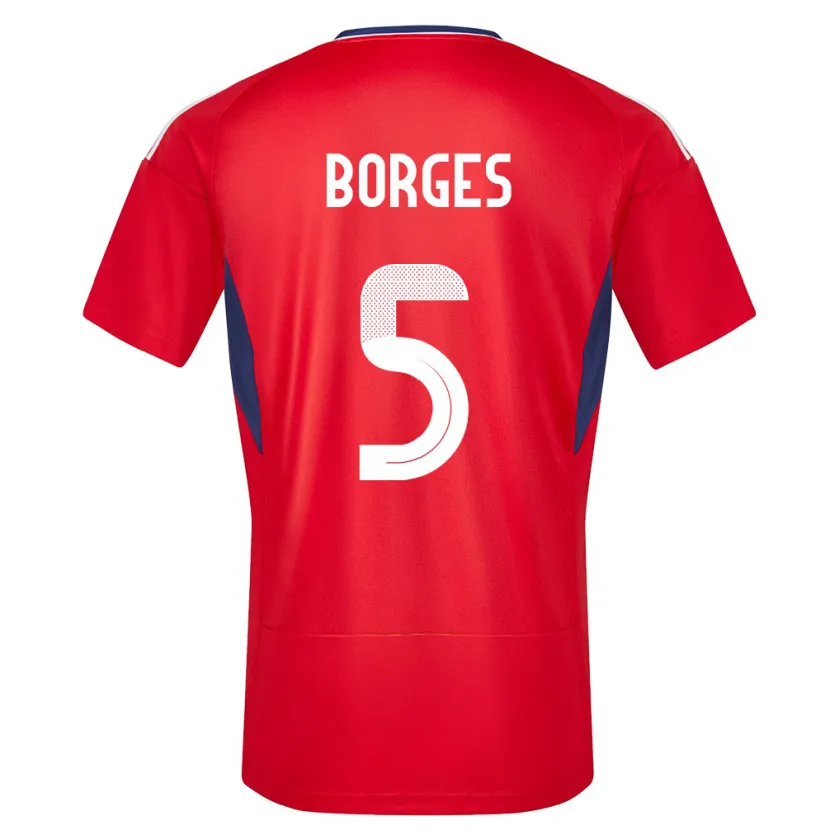 Danxen Barn Costa Rica Celso Borges #5 Rød Hjemmetrøye Drakt Trøye 24-26 Skjorter T-Skjorte
