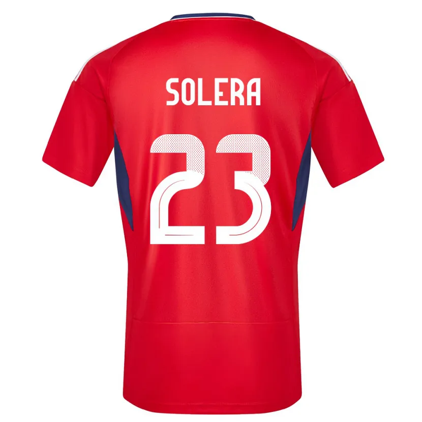 Danxen Barn Costa Rica Daniela Solera #23 Rød Hjemmetrøye Drakt Trøye 24-26 Skjorter T-Skjorte