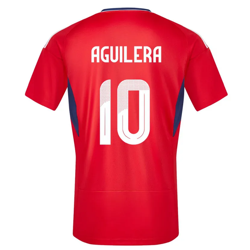 Danxen Barn Costa Rica Brandon Aguilera #10 Rød Hjemmetrøye Drakt Trøye 24-26 Skjorter T-Skjorte