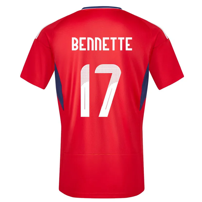 Danxen Barn Costa Rica Jewison Bennette #17 Rød Hjemmetrøye Drakt Trøye 24-26 Skjorter T-Skjorte