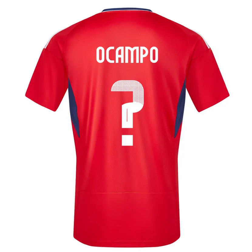 Danxen Barn Costa Rica Benjamin Ocampo #0 Rød Hjemmetrøye Drakt Trøye 24-26 Skjorter T-Skjorte