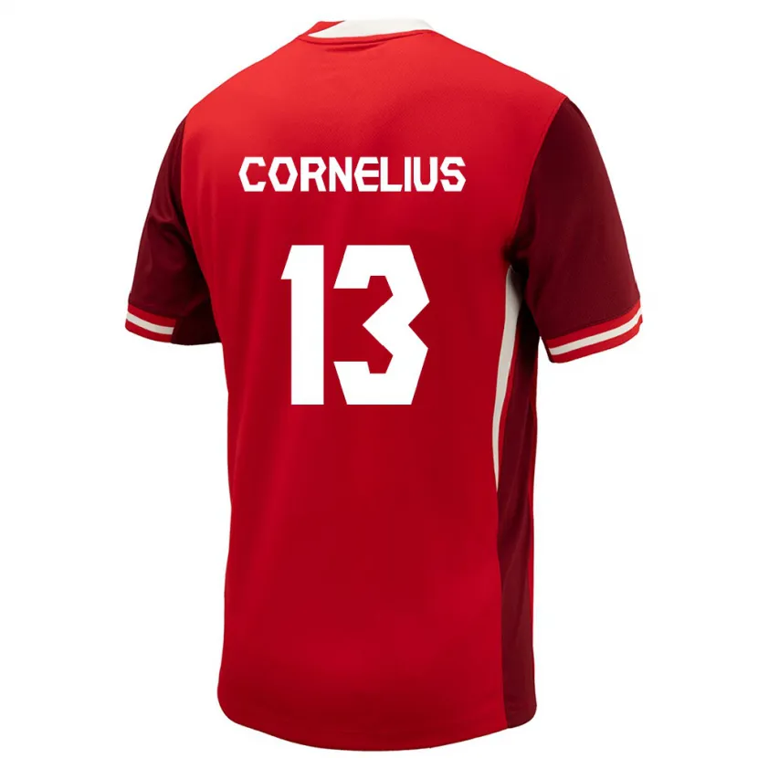 Danxen Barn Canada Derek Cornelius #13 Rød Hjemmetrøye Drakt Trøye 24-26 Skjorter T-Skjorte