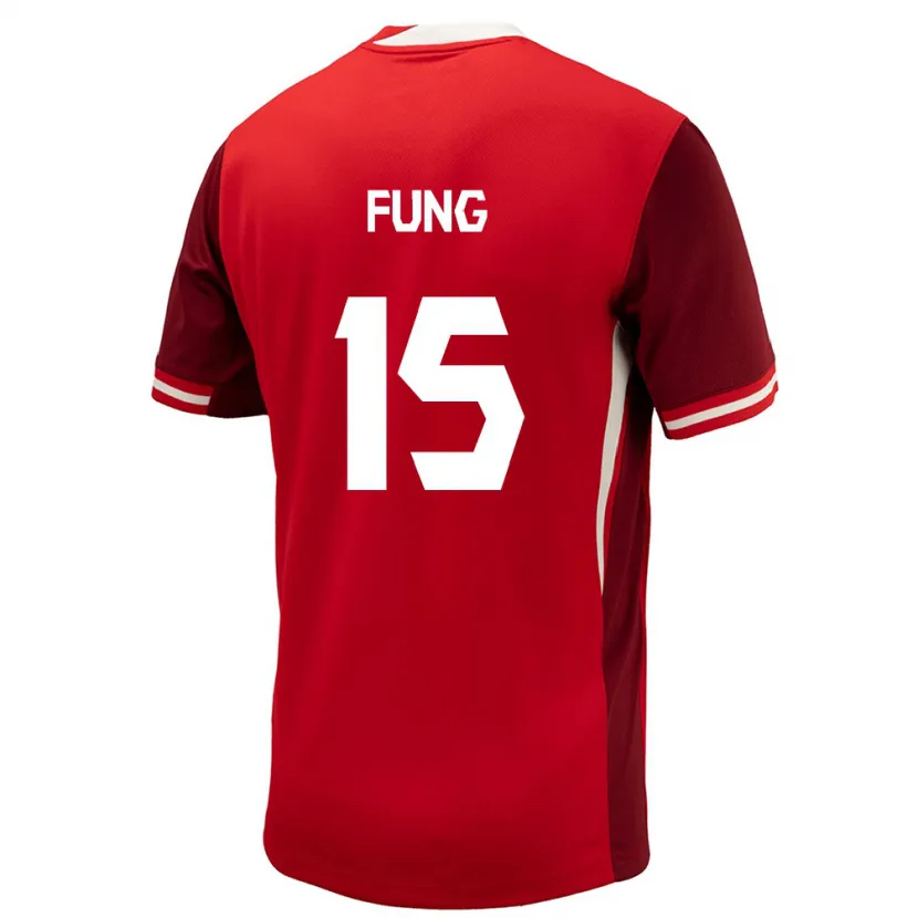 Danxen Barn Canada Victor Fung #15 Rød Hjemmetrøye Drakt Trøye 24-26 Skjorter T-Skjorte
