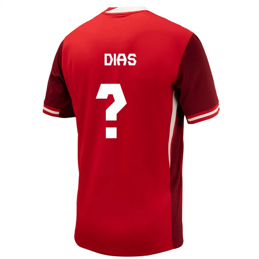 Danxen Barn Canada Lucas Dias #0 Rød Hjemmetrøye Drakt Trøye 24-26 Skjorter T-Skjorte