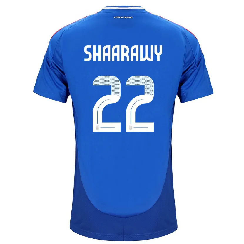 Danxen Barn Italia Stephan El Shaarawy #22 Blå Hjemmetrøye Drakt Trøye 24-26 Skjorter T-Skjorte