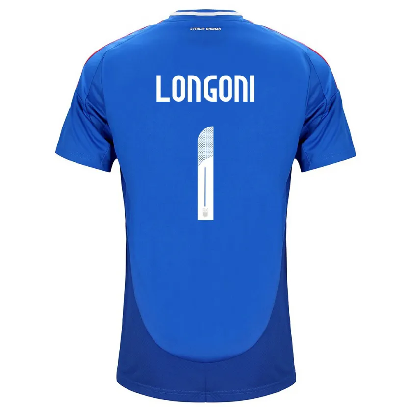 Danxen Barn Italia Alessandro Longoni #1 Blå Hjemmetrøye Drakt Trøye 24-26 Skjorter T-Skjorte