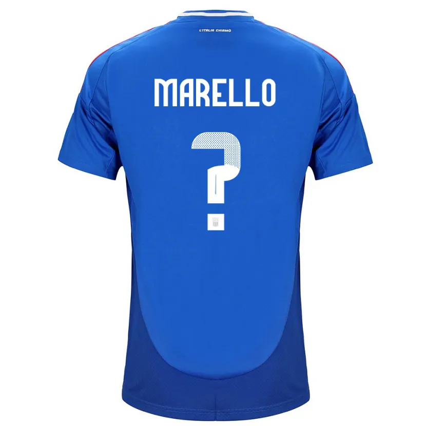 Danxen Barn Italia Mattia Marello #0 Blå Hjemmetrøye Drakt Trøye 24-26 Skjorter T-Skjorte