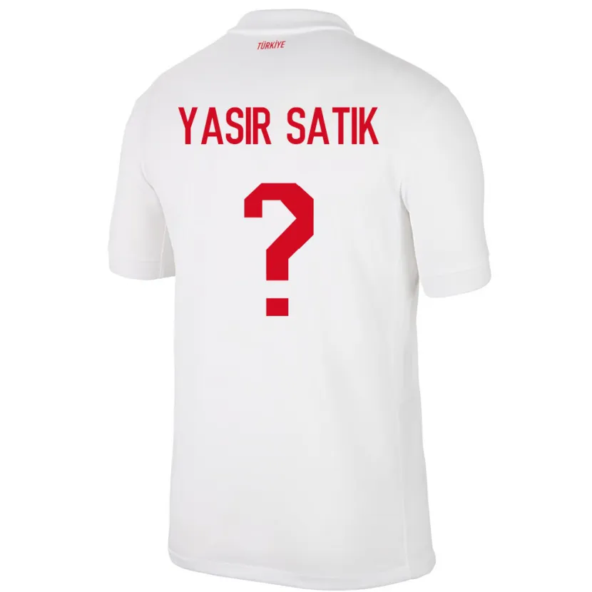 Danxen Barn Tyrkia Üveys Yasir Satık #0 Hvit Hjemmetrøye Drakt Trøye 24-26 Skjorter T-Skjorte