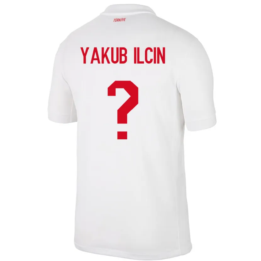 Danxen Barn Tyrkia Hasan Yakub İlçin #0 Hvit Hjemmetrøye Drakt Trøye 24-26 Skjorter T-Skjorte