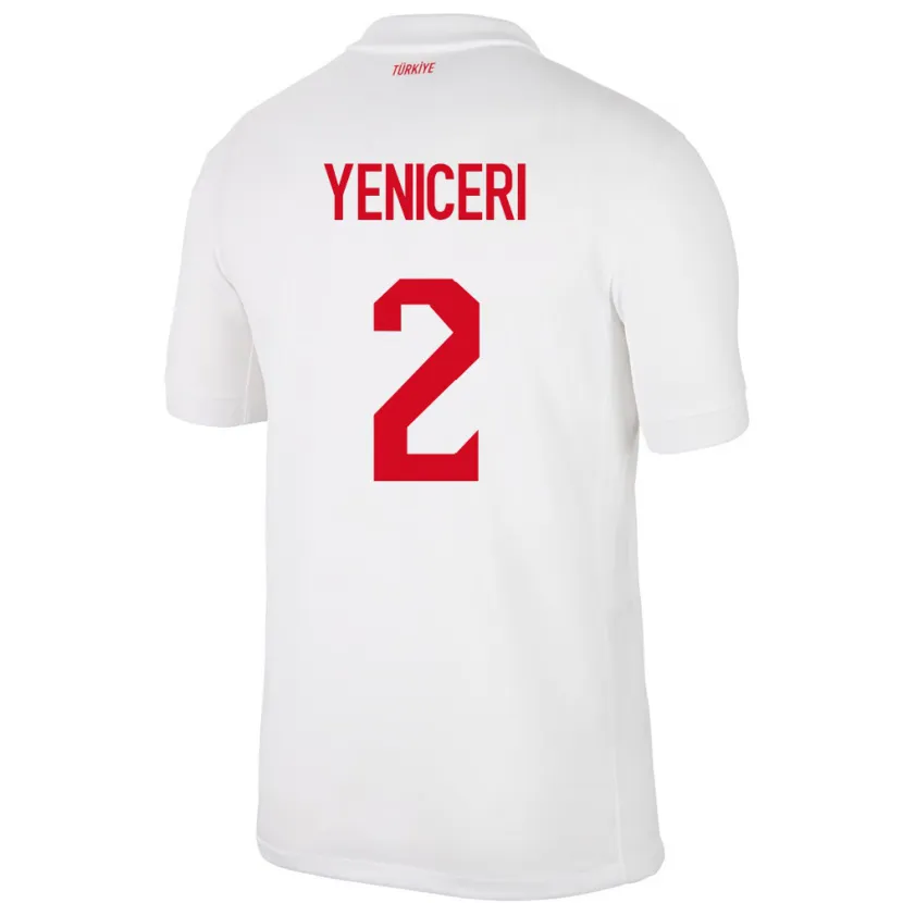 Danxen Barn Tyrkia Berna Yeniçeri #2 Hvit Hjemmetrøye Drakt Trøye 24-26 Skjorter T-Skjorte